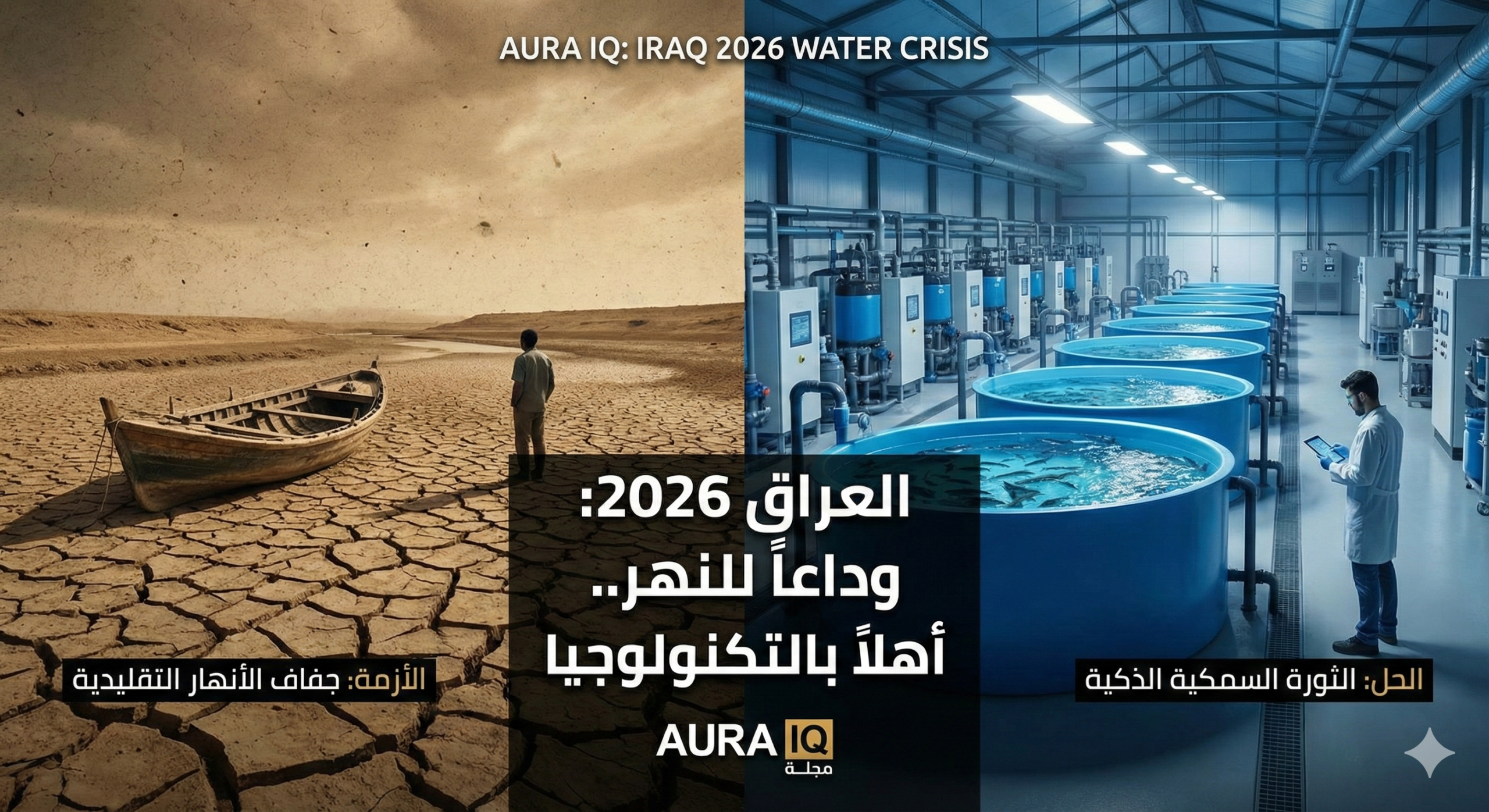 🐟 الثروة السمكية في العراق: “ثورة زرقاء” وسط جفاف الأنهار.. من ينتصر؟