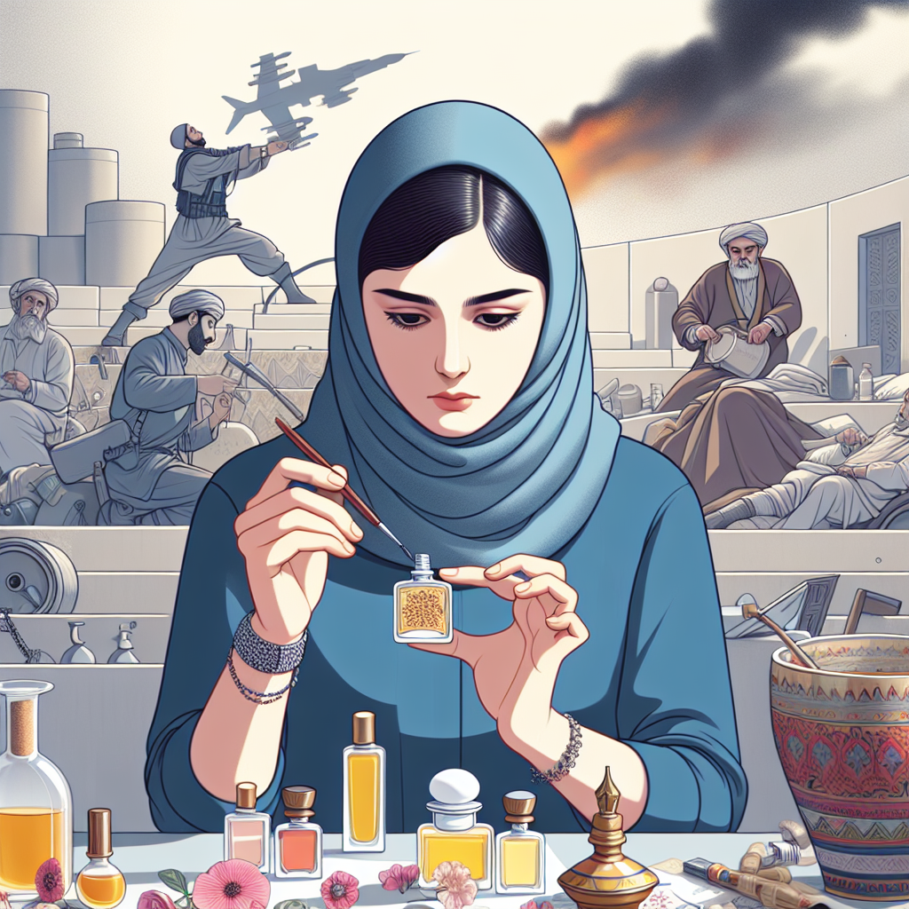 عطر السلام: كيف تسعى شابة لتمجيد الجمال الفارسي في وسط النزاعات