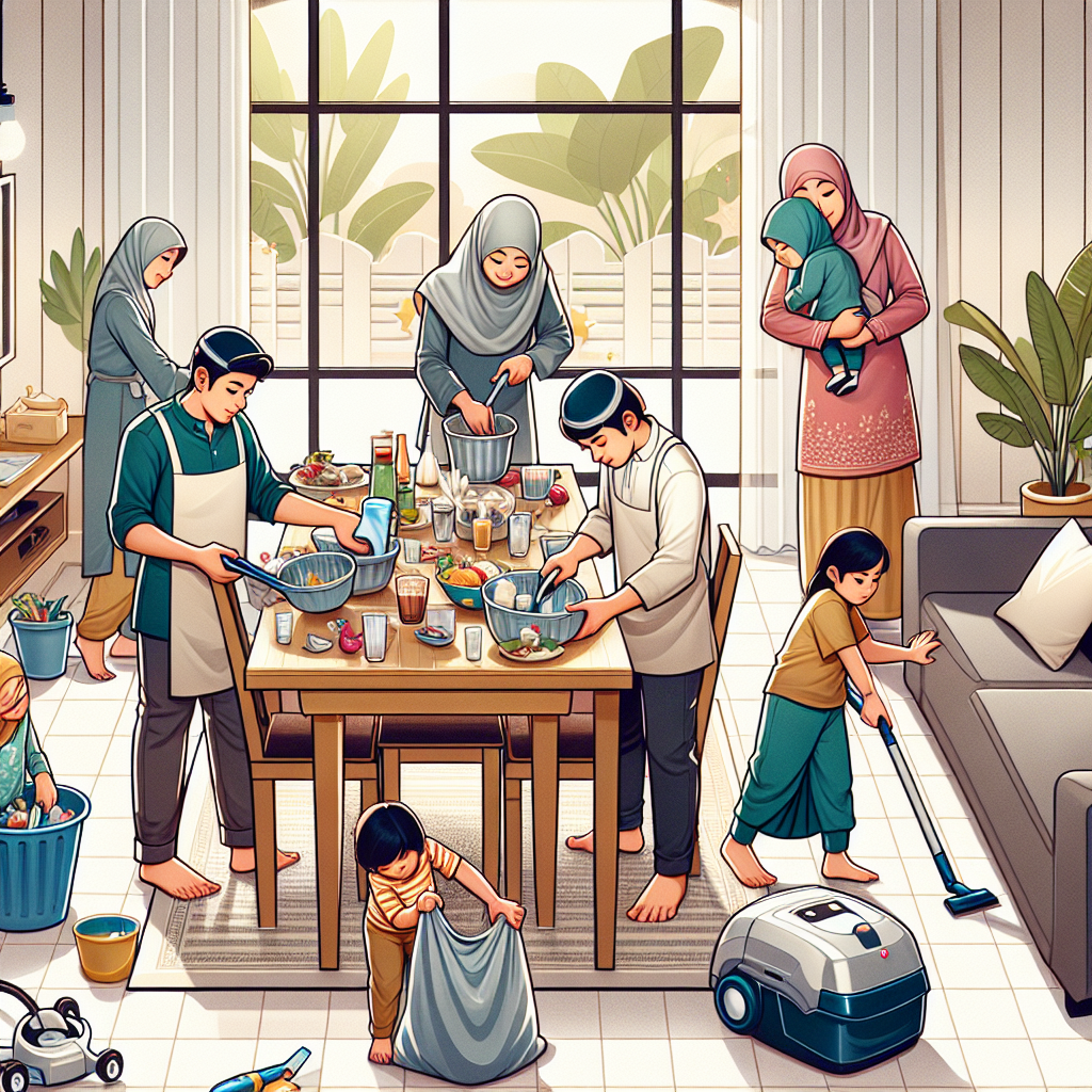 نصائح ل تنظيف منزلك بعد غداء عيد الفطر: خطوات سهلة وسريعة