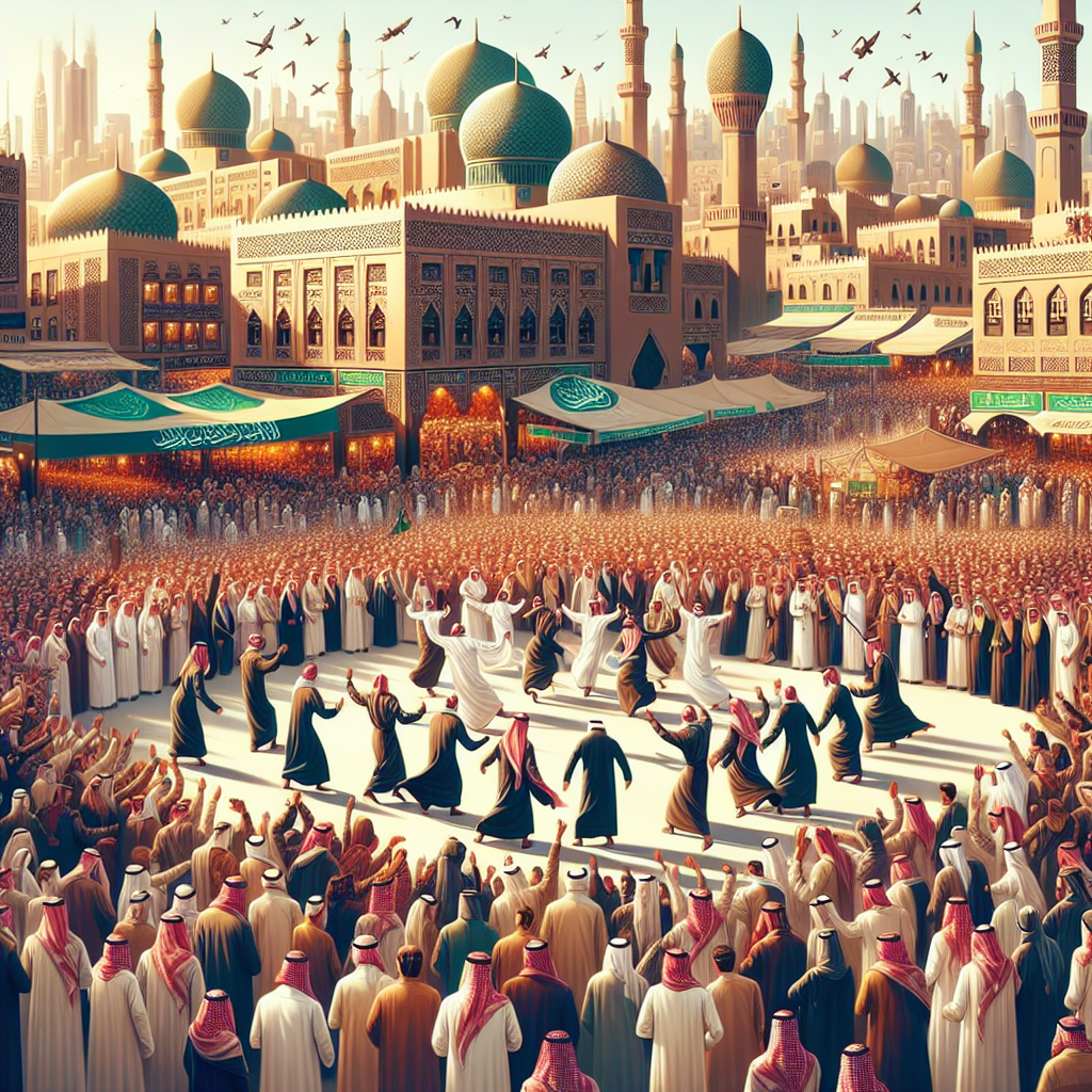 العرضة السعودية في حائل: احتفال ينبض بالتراث والإبداع بمناسبة عيد الفطر